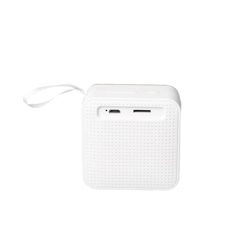 Parlante Retric — Bamboo · Blanco