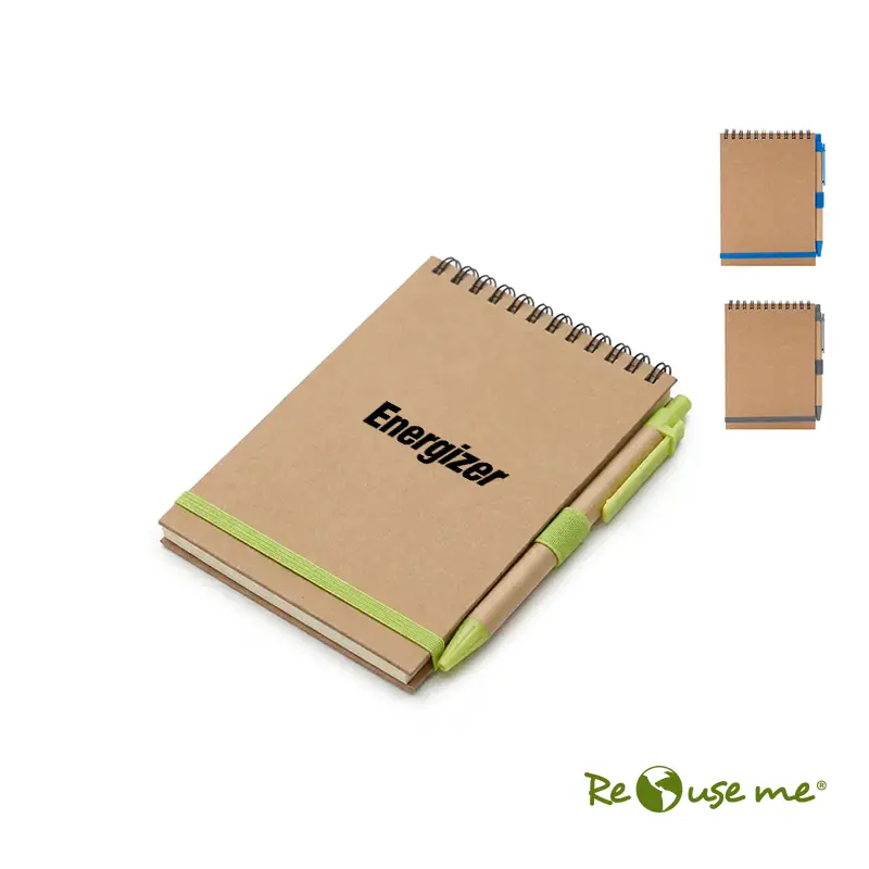 Cuaderno ECO1 Espiralado A6 C/boligrafo