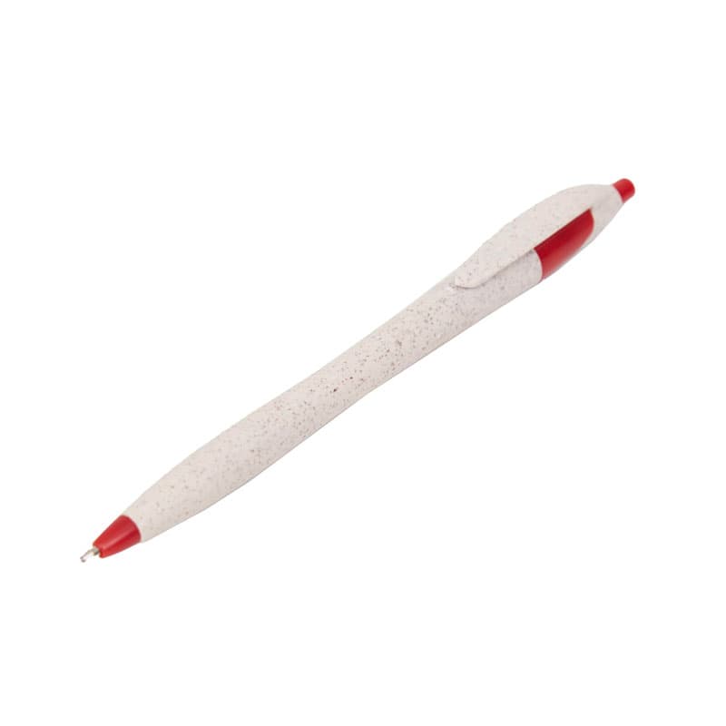 Boligrafo Desert — Gris Claro · Sin Grip · Clip Rojo