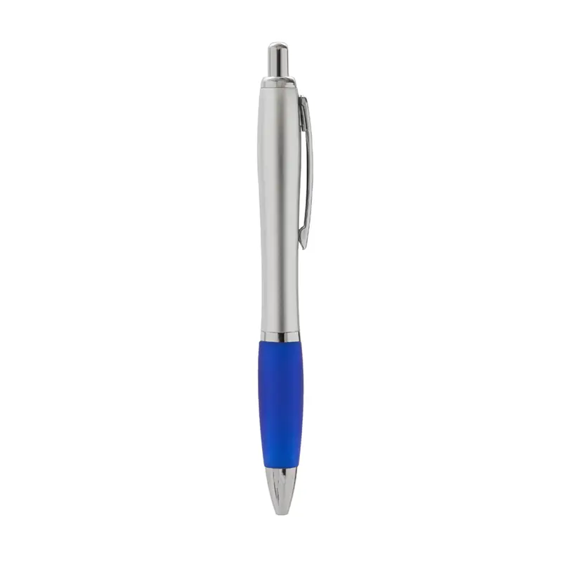 Boligrafo Vento Silver — Gris Plata · Azul · Plastico