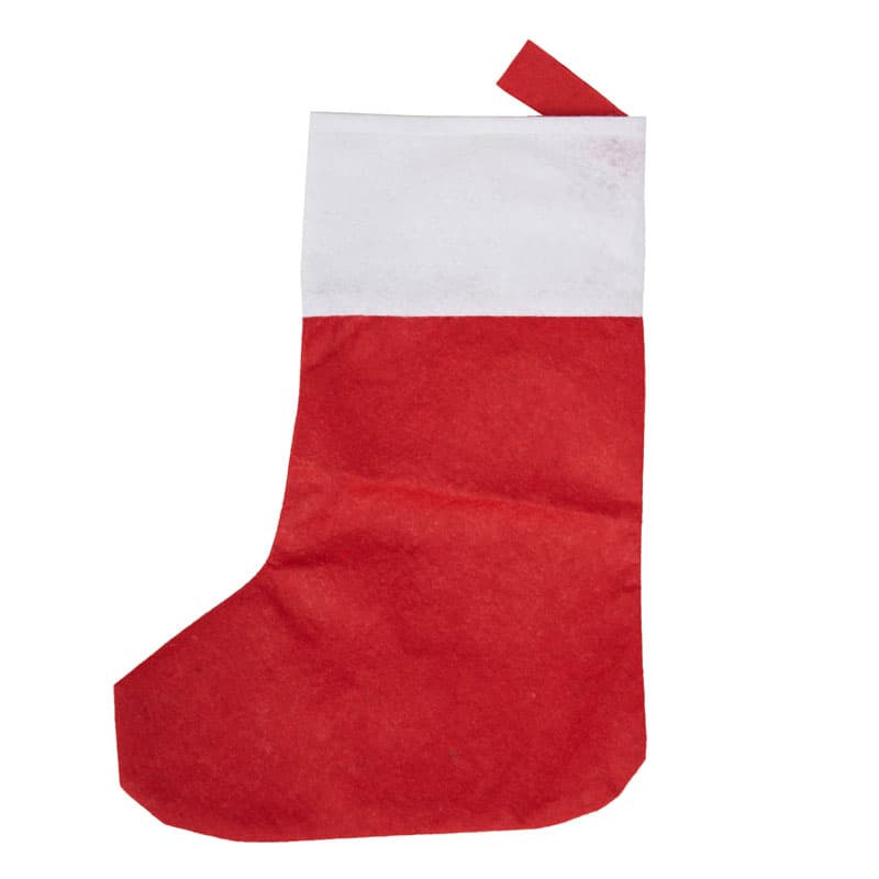 Bota de Navidad — Rojo · Blanco · Non Woven
