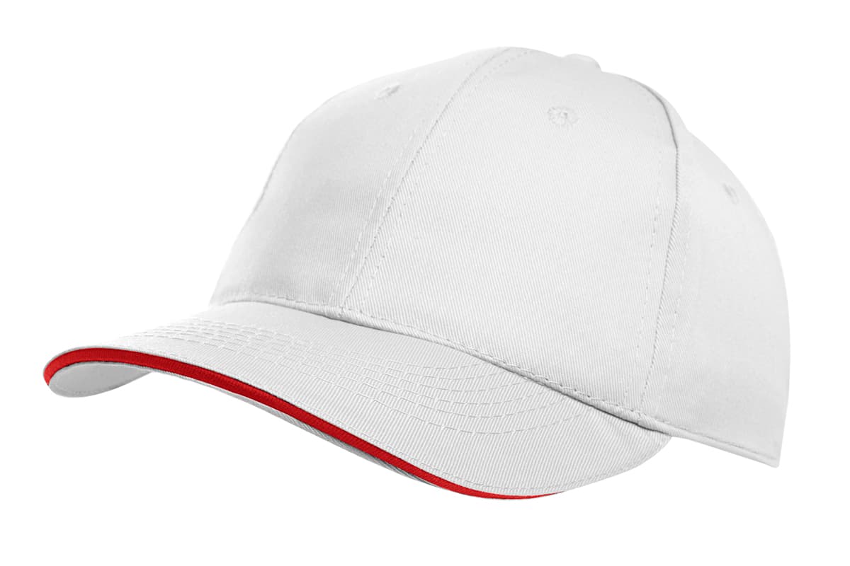 Gorro TAHG 144 c/velcro — Blanco · Rojo · Gabardina 60z