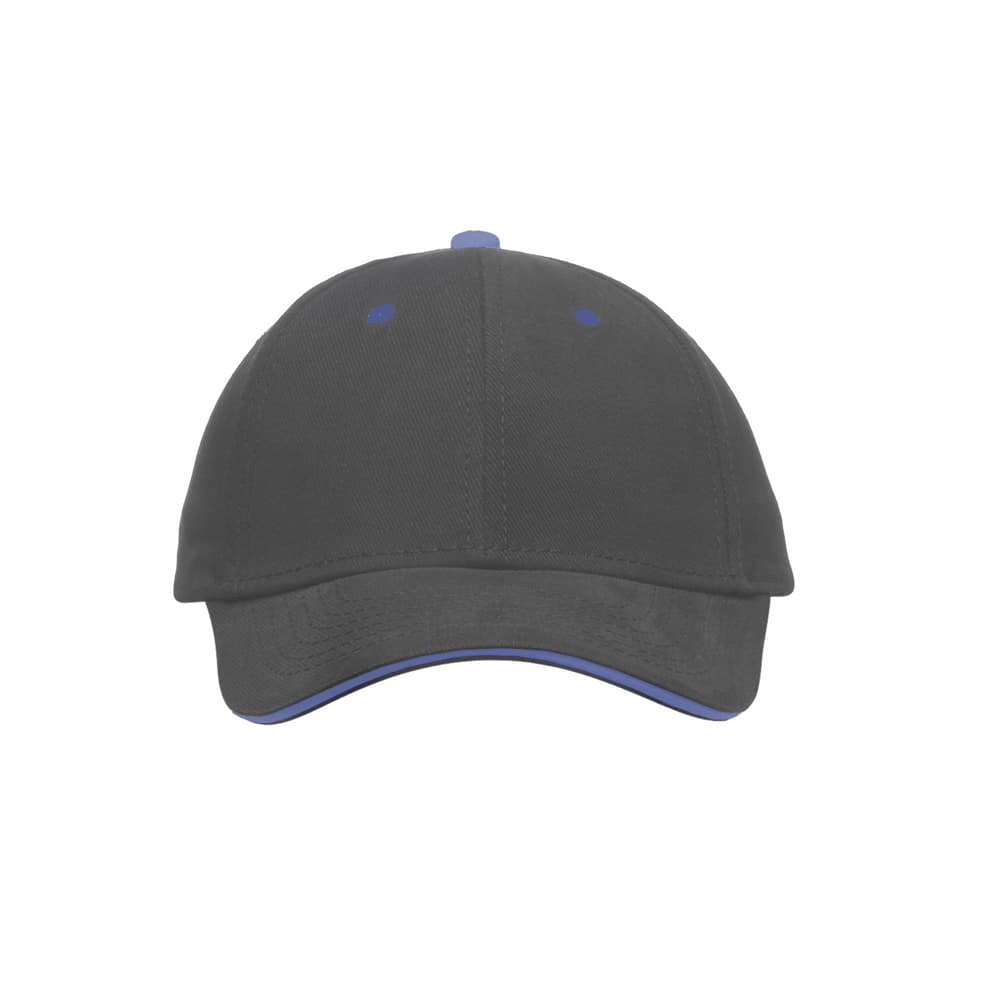 Gorro Polo — Gris Claro · Azul Francia · Algodon 100%