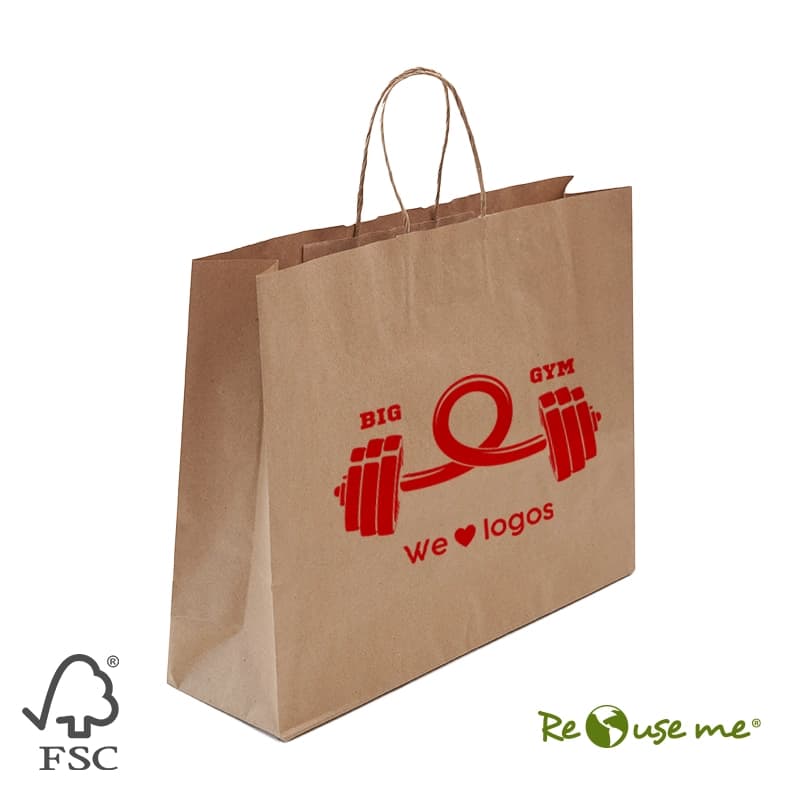 Bolsa Kraft 43x12x32