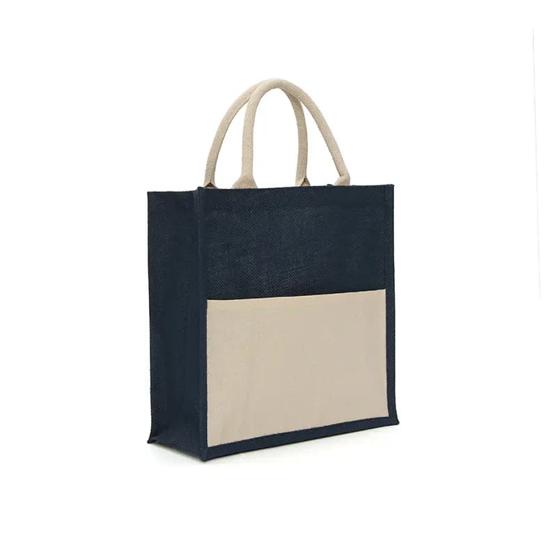 Tote Trinidad — Azúl Marino · Yute