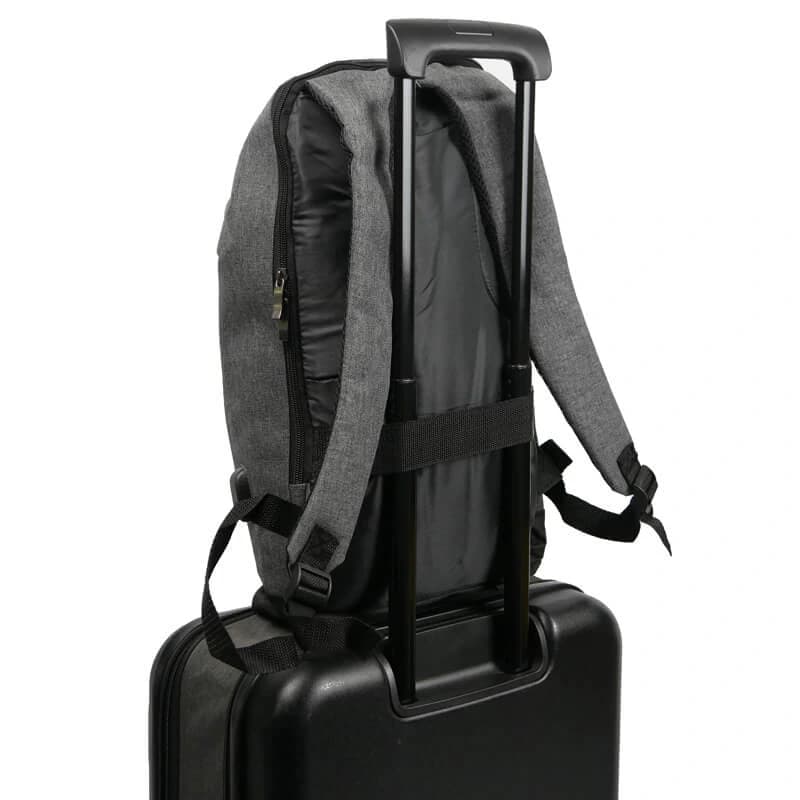Mochila Duomo TECH — Gris Claro · Negro · Algodon · Poliest