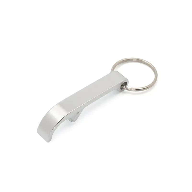 Llavero Destapador Snappy — Plateado · Aluminio · Zamac