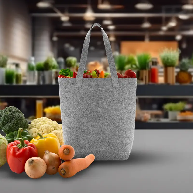 Tote Felt — Gris Claro · Gris Claro · Algodon · Poliest